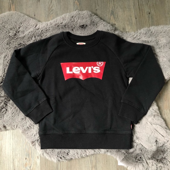 Levi’s | Boys’ Crewneck Sweatshirt | Black | Medium - Picture 1 of 2